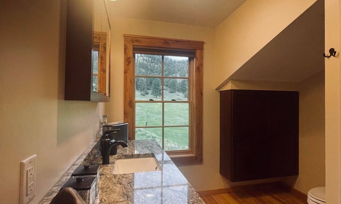 Wolf Creek Cabin | 4 bed 3 bath cabin at Holter Lake by Wolf Creek Craig. Fishing, pool table, fun!