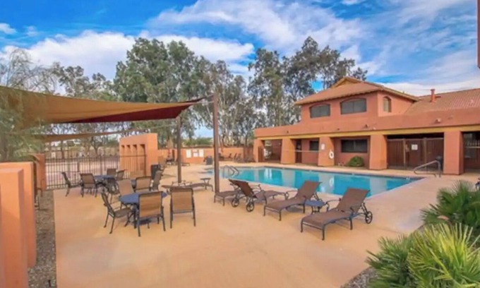 Villages At Queen Creek House | 4 Bed+, on Golf Course, Behaved Pets Ok, Pool, Fitness Room
