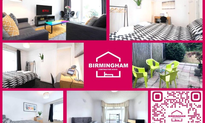 Stonnall House | 4 Bedroom House with 7 Beds and 2 Bathrooms-Available for Families and Extended FlexibleStays
