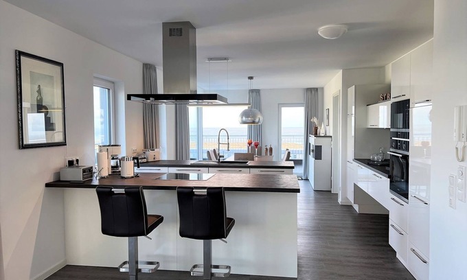 Schillig Apartment | 49.7 Mehrblick - Exclusive, high-quality vacation apartment, sauna, large balcony,