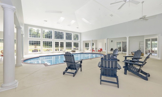 Washington County House | 4BR, 4BA, Amazing Indoor Pool, EV charger, ~10 acres retreat, next to Park