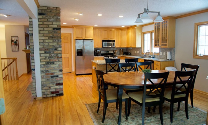 Fridley House | 5 bdrm house w/HOT TUB across from Moore Lake Park