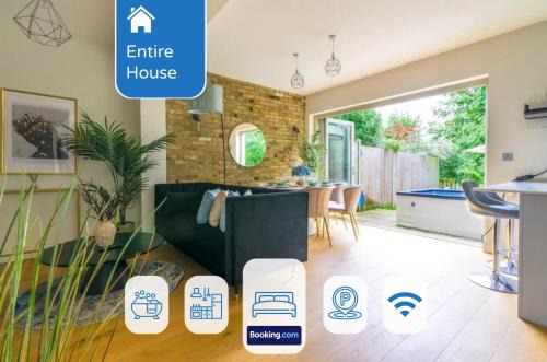 Syon House | 5 Bed 2 Bath House By LiveStay Short Lets & Serviced Accommodation Isleworth with Private Garden & Jacuzzi
