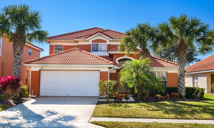 Solana Villa | ⭐5 Bed, 4 Bath Property | SOUTH Facing Pool | Gated Resort | Mins to Disney ⭐