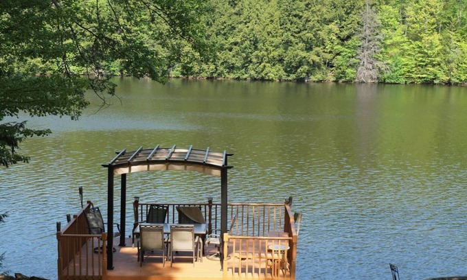 Mongaup Valley House | 5 Bedroom Lakefront, Hot Tub, Game Room, Private Yard, Deck, kayaks