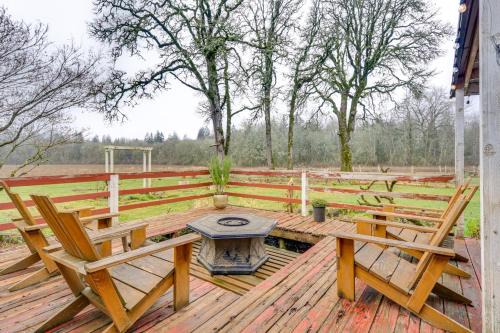 Cornelius House | 5 Mi to Hillsboro Vintage-Style Home with Fire Pit