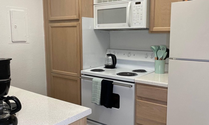Astrodome Apartment | 5 minutes from the NRG! Stylish King 1BR apt in the medical center w/coffee bar