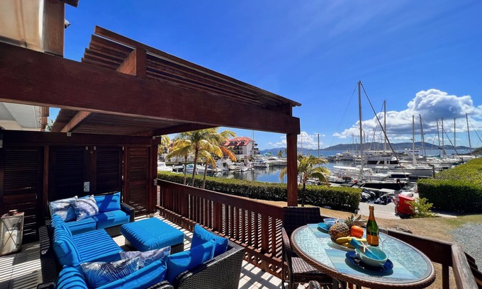 Red Hook Condo | 5★ Sapphire Dream! Ocean & Marina Views-Sapphire Beach Condo-Luxury Reno!