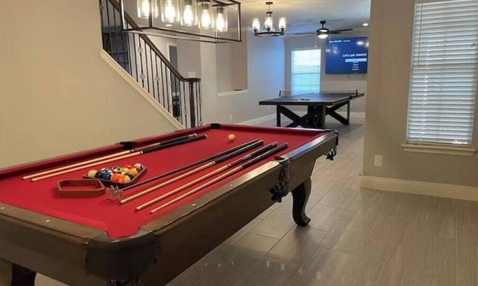 Stone Oak House | 6 bed 120” theater ping pong pool table Stone Oak