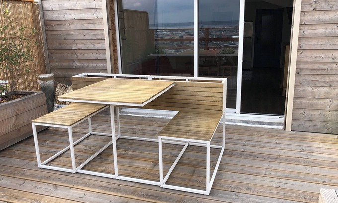 Cote Est Soquence Apartment | 6 mn from the beach by car Large studio-terrace Point de vue‼️ pottery.