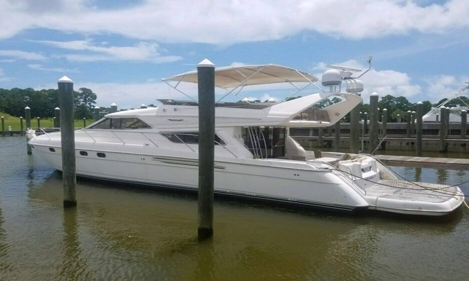 Manorhaven Boat Rental | 65 ft Viking Motor Luxury Yacht ~ 3 Staterooms ~ Entire Boat