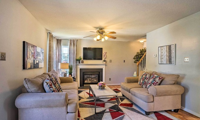 Sandston House | 9 Mi to Richmond: Sandston Home w/Office