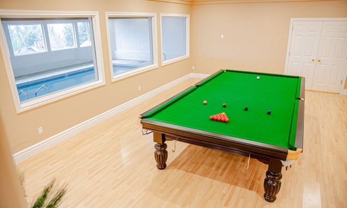 Westwood Plateau House | 9000sf indoor pool, hot tub, sauna