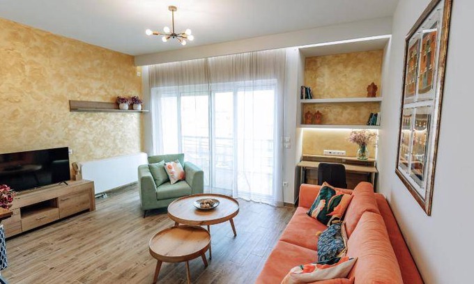 Aigaleo Apartment | 91 m² Apartment ∙ 2 bedrooms ∙ 6 guests