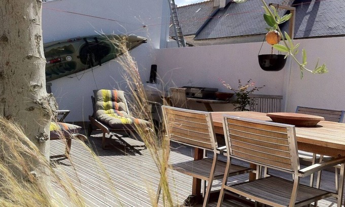 Treffiagat House | A 50 m de la Plage, Maison de Pêcheur Avec Terrasse et vue mer à 2 pas du Port