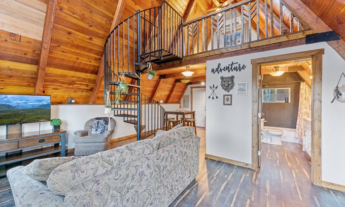 Martin City Cabin | A-frame at Spotted Bear Retreat
