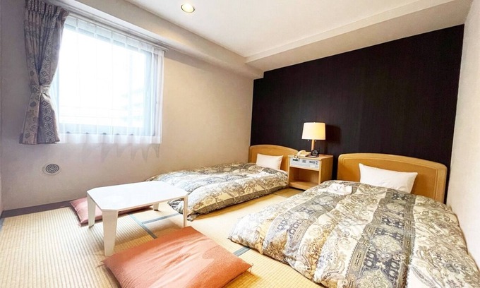 Kisarazu Hotel | A Japanesestyle twin nonsmoking room with a plan/Kisarazu Chiba