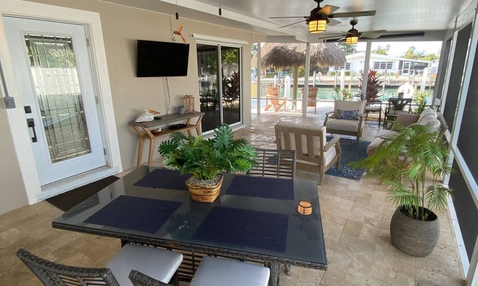 Key Colony Beach House | A piece of paradise! Adorable 2 bedroom, 2 bathroom canal front half duplex