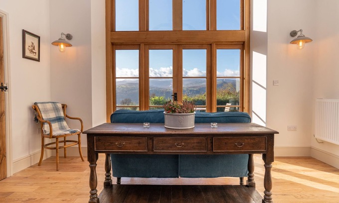 Tal-y-Cafn House | A recently converted barn that sits high above the beautiful Conwy Valley.