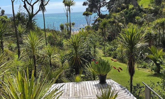 Whananaki North House | Absolute waterfront, private paradise. Native gardens, abundant bird life.