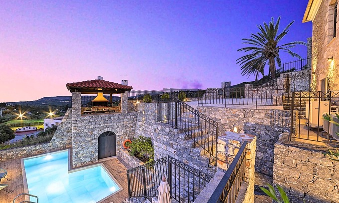 Kournas Villa | Acrothea Villa Heated Pool