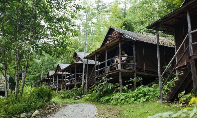 Lyman Cabin | Adirondack Glamping Cabins in All Inclusive Resort on Ogontz Lake