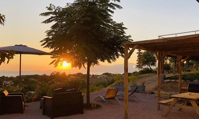 Molini House | Agosta beach with sea view and on the Sanguinaires islands, ideal for families or couples!