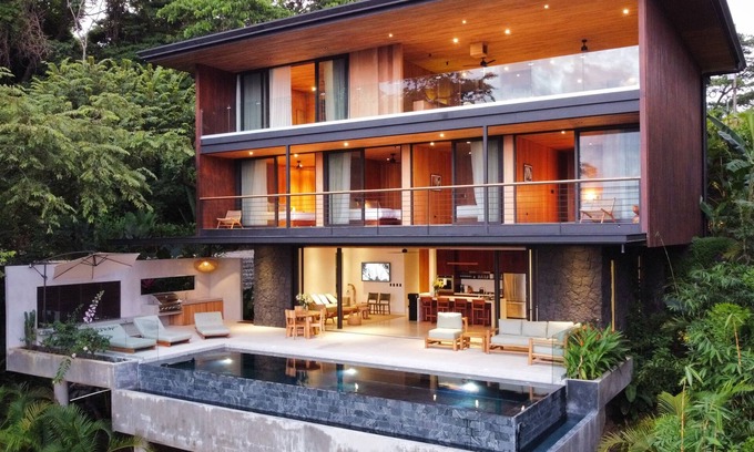 Santiago Villa | Aguamadera Villas. Ocean View and Jungle Luxury! AC, Wi-Fi, 5BR, Infinity Pool