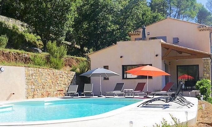 Correns House | Air-conditioned villa in Montfort-sur-Argens, Var, private pool with view.