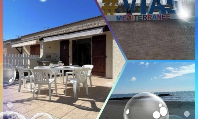 Vias Villa | Air-conditioned villa 300m from Farinette beach