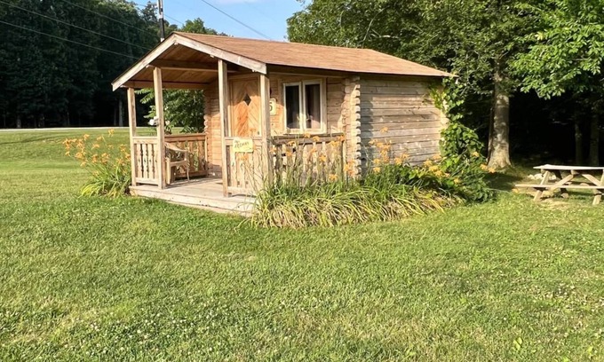 Helmsburg Cabin | "Akeman" Camping Cabin #5 | Pet Friendly