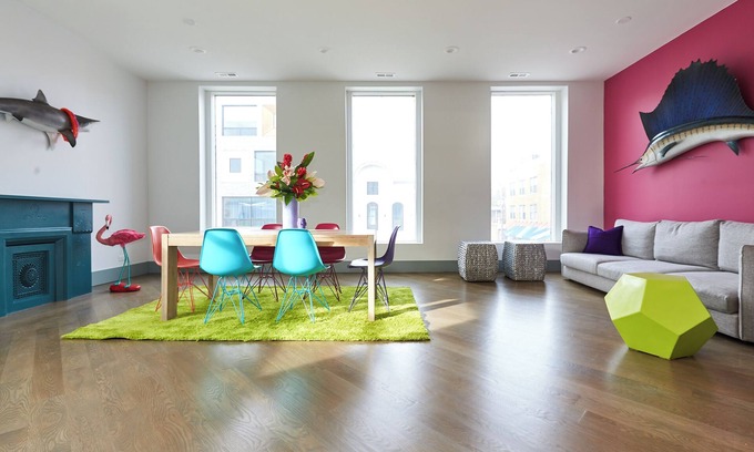 Wicker Park Apartment | Aloha 2.0 - Pink Bedroom