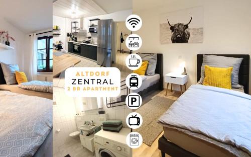 Altdorf bei Nuernberg Apartment | Altdorf Zentral 3, Stadtnähe NBG, 2 BR, 4 Pers