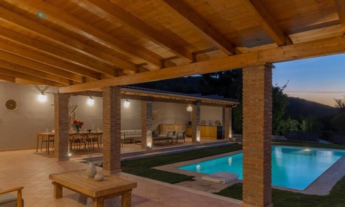 Chalcis Villa | Amazing Villa Esperas with private pool in Chalkida, Greece.