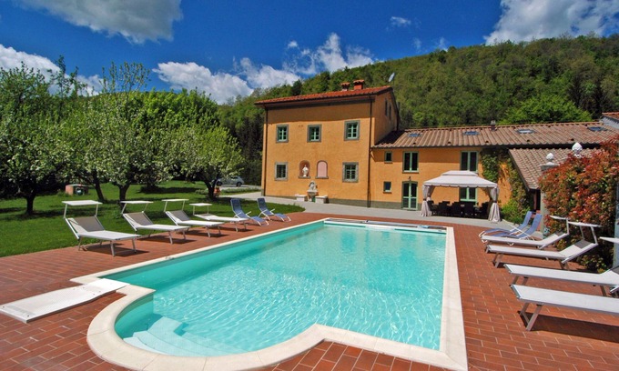 Saturnana Villa | An Old Bishop's House, Now a Charming Holiday Villa for 10/14 Guests in a Mosquito Free Area between Florence and Lucca