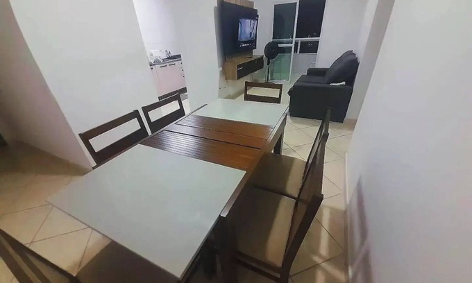 Vila Assuncao Apartment | Ap Temporada Top até 08 Pessoas/praia 06 Minutos/aceita Pet/02 Vagas de Garagem