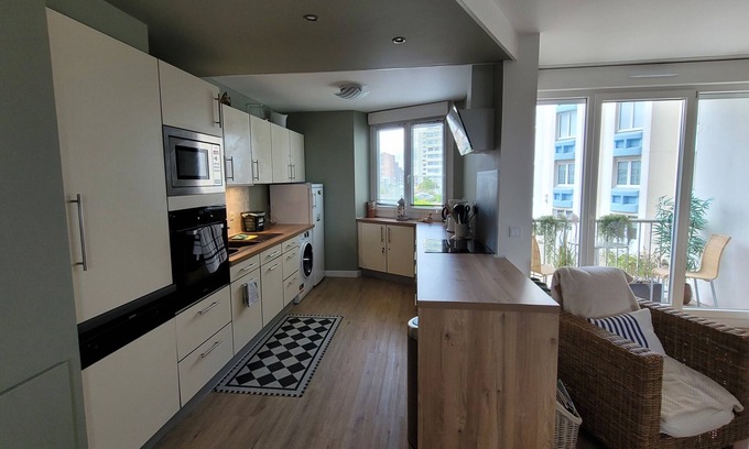 Dunkirk Apartment | Apartment 80 m2 in Malo les Bains, seaside with sea view and dunes