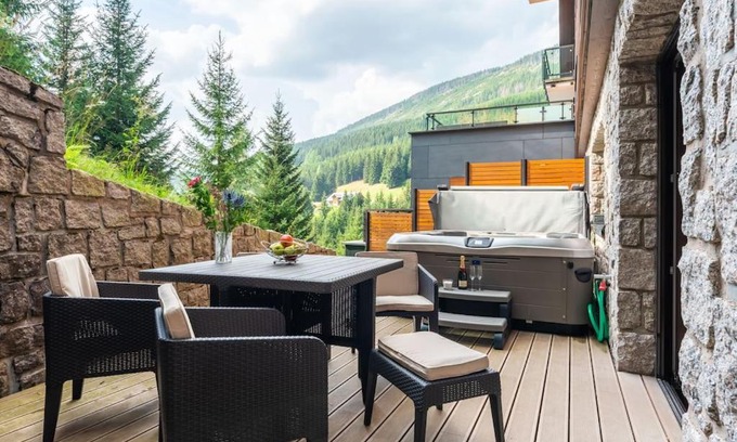 Spindleruv Mlyn Apartment | Apartment Adélka 104, private wellness - whirlpool, sauna, parking