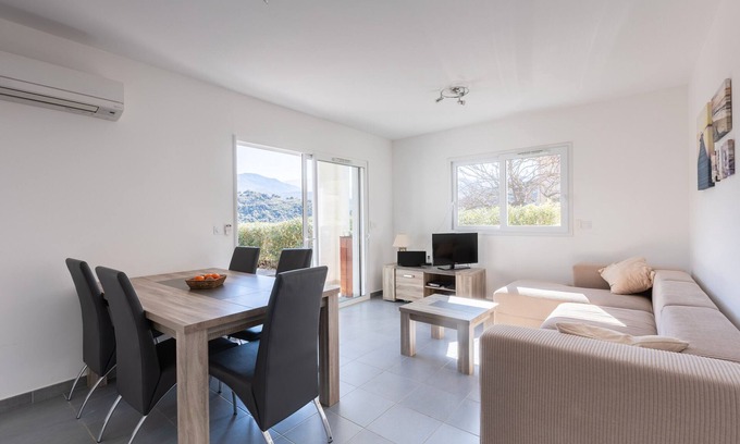 Ponte-Leccia Apartment | Apartment 'Cismonte' with Mountain View, Private Terrace and Wi-Fi