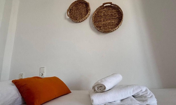 Portinatx Apartment | Apartment in A Hotel 'Vista Mar 1Bb' with Sea View, Wi-Fi and Air Conditioning