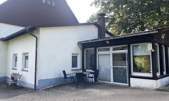 Meinerzhagen Apartment | Apartment 'Ferienwohnung Ebbebach' with Private Terrace