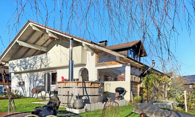 Opfenbach Apartment | Apartment 'Haus Steigstrasse' with Mountain View, Private Terrace and Wi-Fi