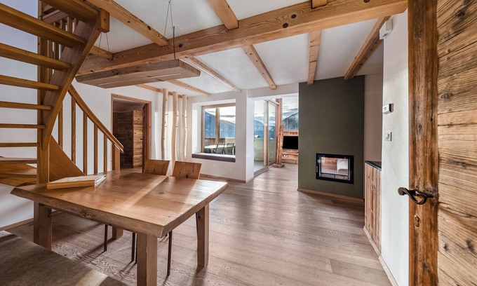 Trodena Apartment | Apartment 'Naturoase Stegerhof Ringelblume' with Mountain View, Shared Pool and Sauna