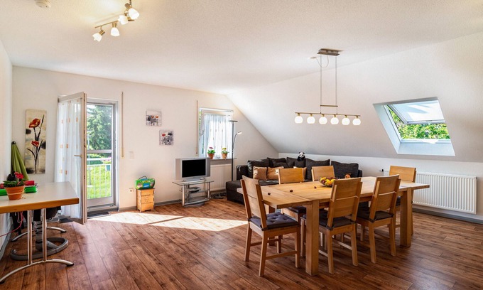 Bad Herrenalb Apartment | Apartment "Schwalbenhof Dreßler und Duss für 4 Personen" with Balcony & Wi-Fi