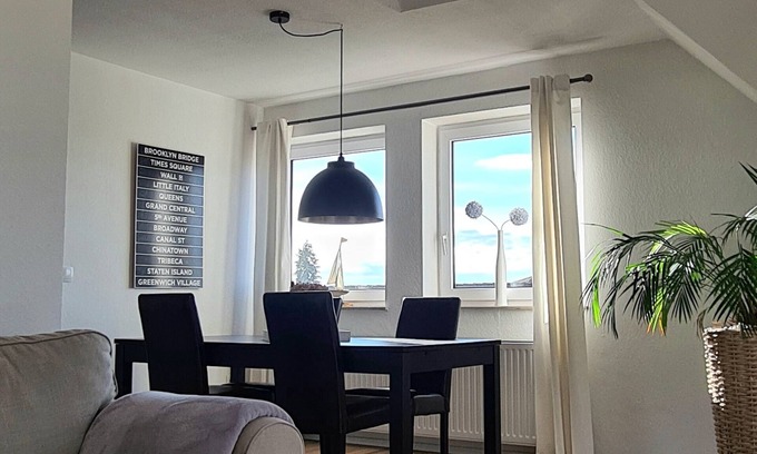 Moehnesee Apartment | Apartment Seeloft with balcony and direct lake view on the Möhnesee