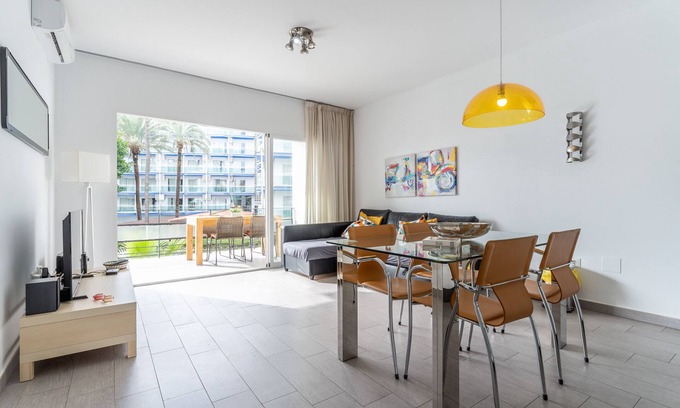 Benalmadena Costa Apartment | Apartment "Steps from Puerto Marina" with Private Covered Terrace