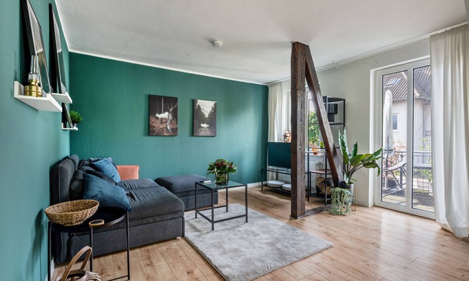 Nienburg/Weser Apartment | Apartment 'Wilhelm' with Balcony and Wi-Fi