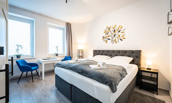 Sudenburg Apartment | Apartmento blue I Central I W-LAN I Netflix I Modern