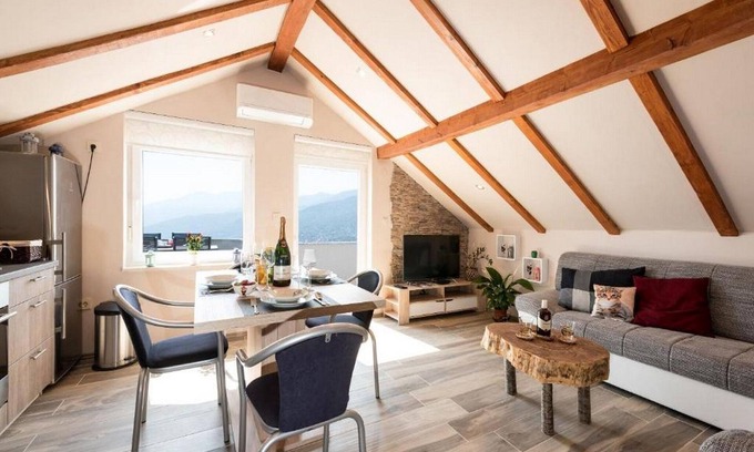Kastav House | Apartments Bella Vista - One Bedroom Apartment with Sea View