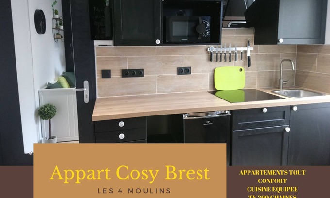 Rive Droite Apartment | Appartement Cosy Brest 8